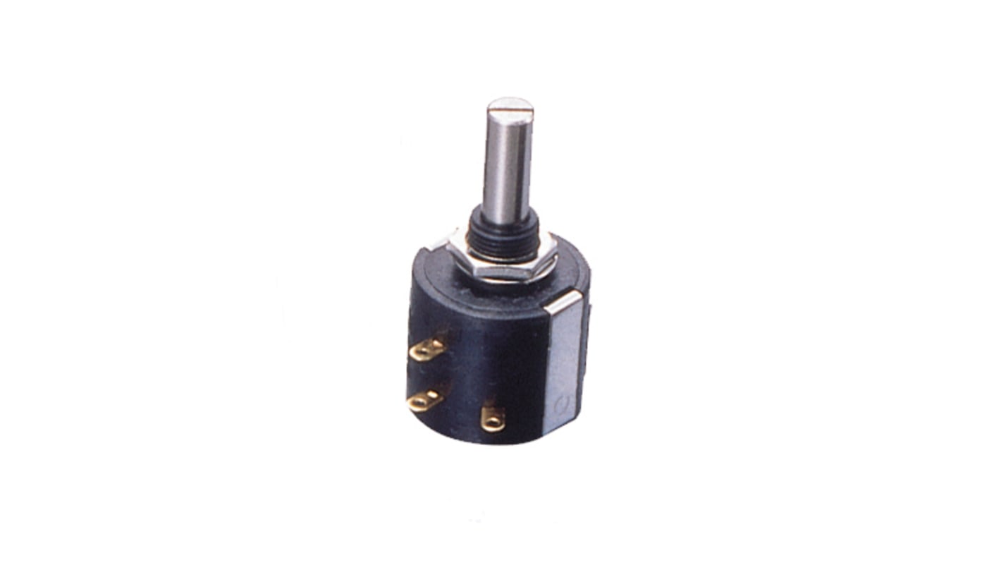 Copal M 10-Gang  Dreh Potentiometer 1kΩ ±5% / 2W , Schaft-Ø 6 mm