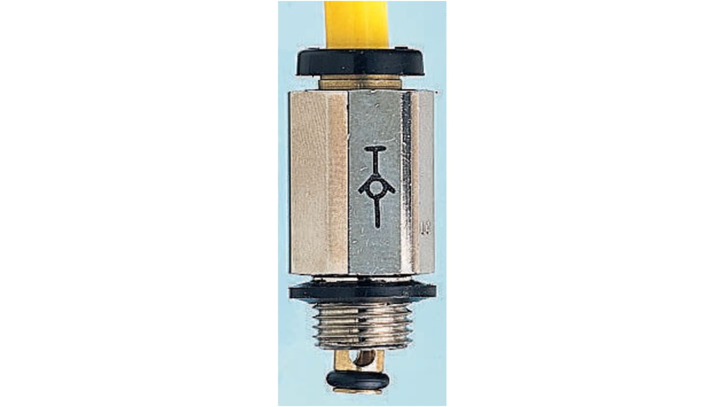 Legris LF3000 Series Straight Threaded Adaptor, G 1/8 Male to Push In 4 mm, Threaded-to-Tube Connection Style