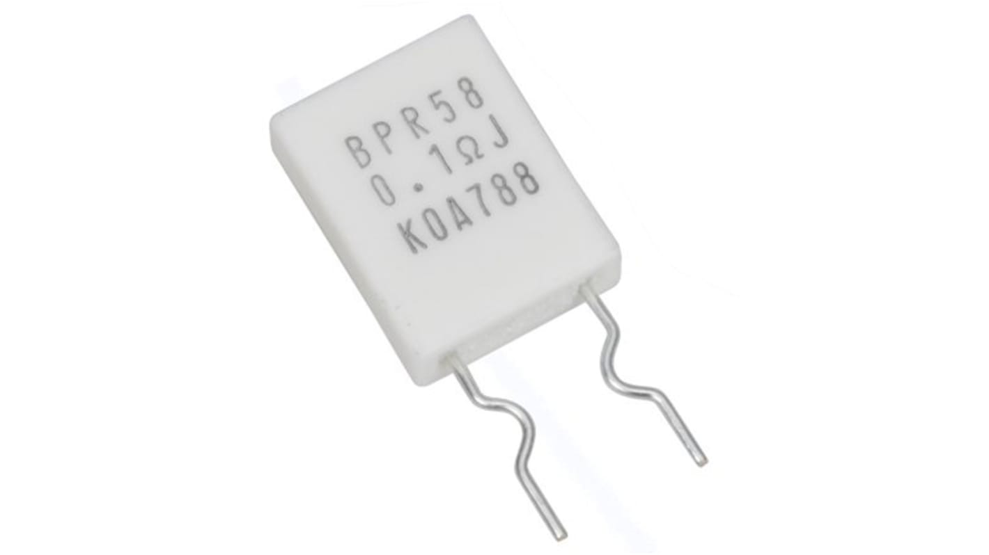 KOA 100mΩ Ceramic Resistor 5W ±5% BPR58CR10J