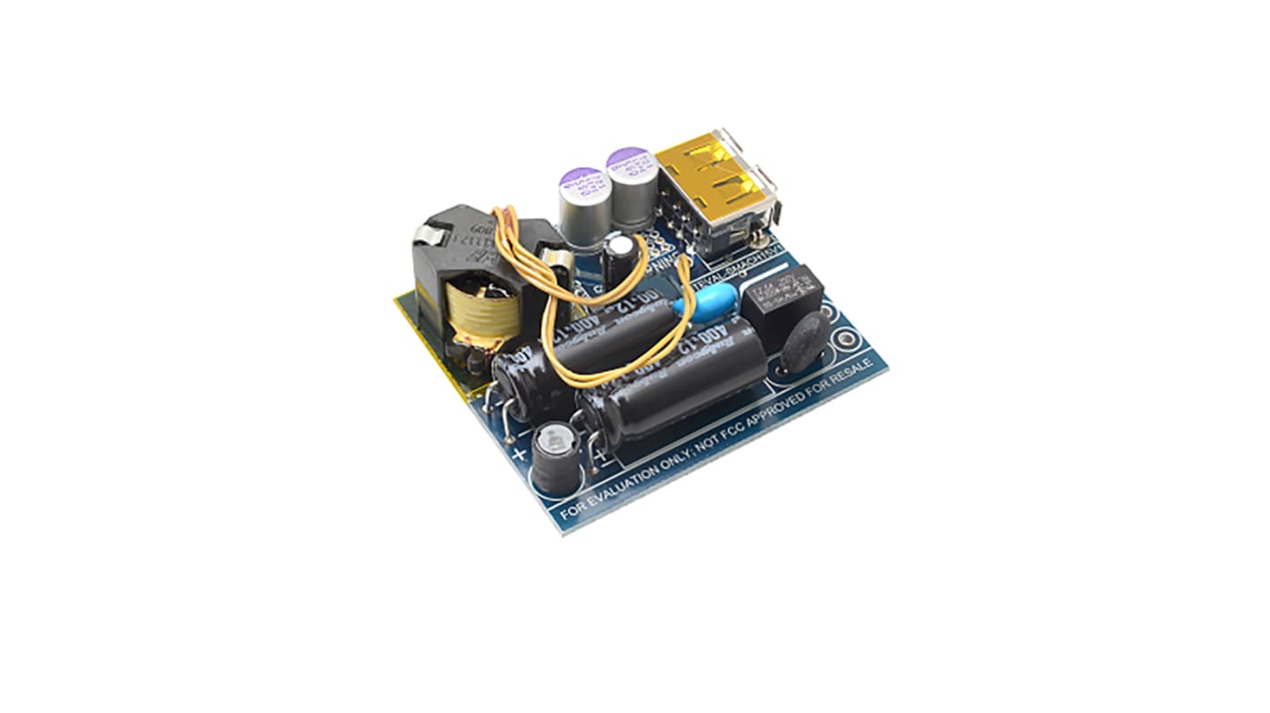 STMicroelectronics 15 W 5 V Output USB Adapter Evaluation Board STCH03 Evaluation Board STEVAL-SMACH15V1