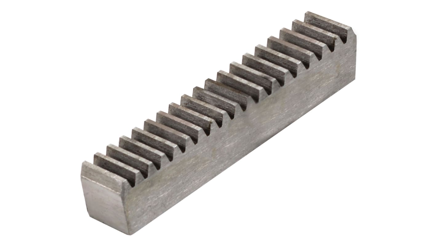 RS PRO 1.0 Steel Gear Rack, 500mm Long , 15mm Face Width