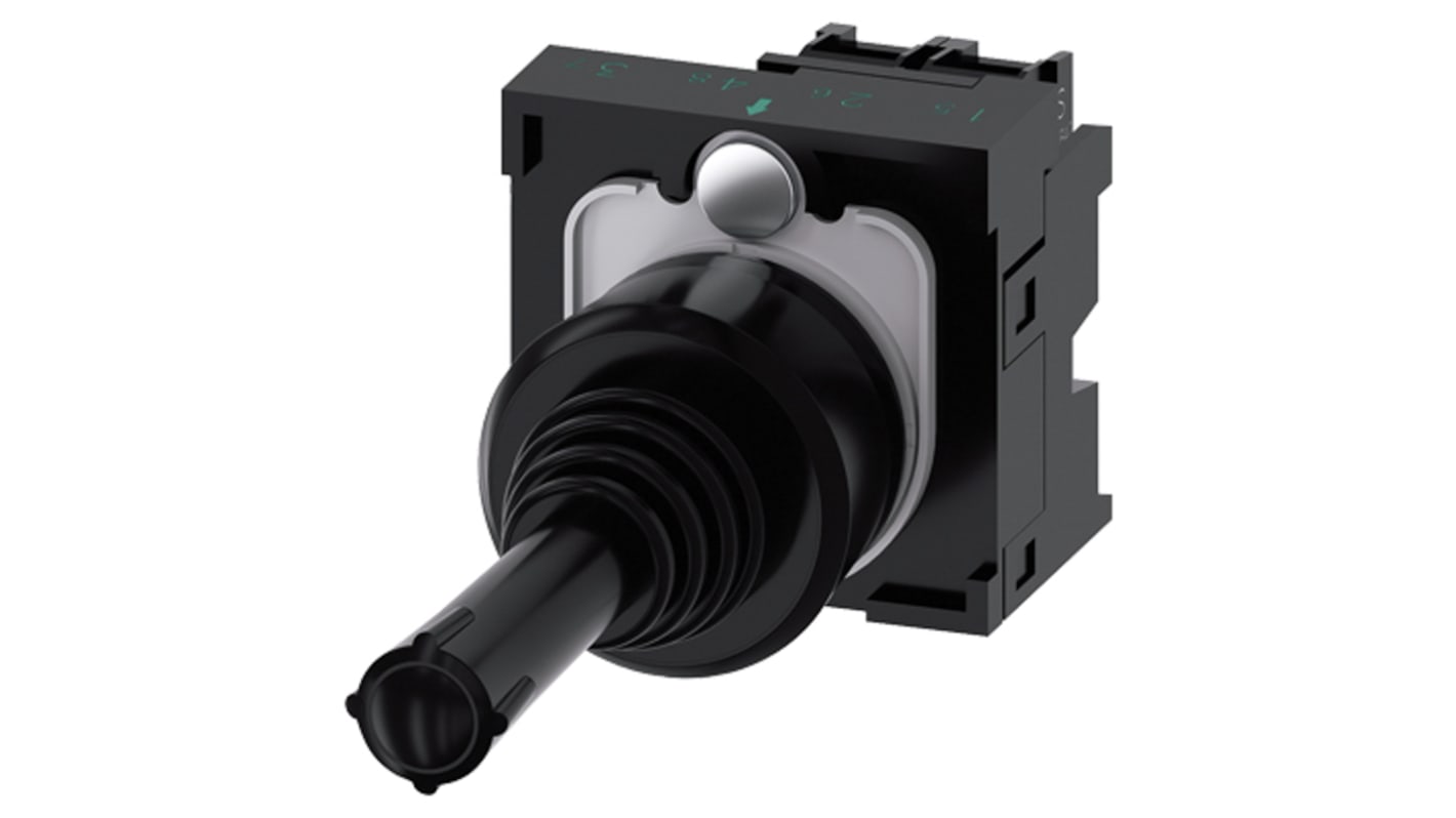 Siemens SIRIUS ACT Joystick, 1-poliger Schließer, 5 → 500V ac/dc / 10 A, IP20, IP65, IP67 Griff Typ Rund