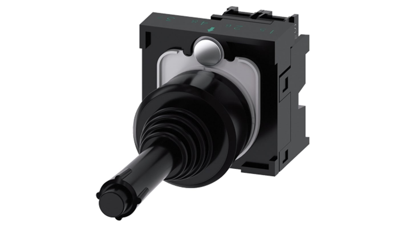 Siemens SIRIUS ACT Joystick, 1-poliger Umschalter, 5 → 500V ac/dc / 10 A, IP20, IP65, IP67 Griff Typ Rund