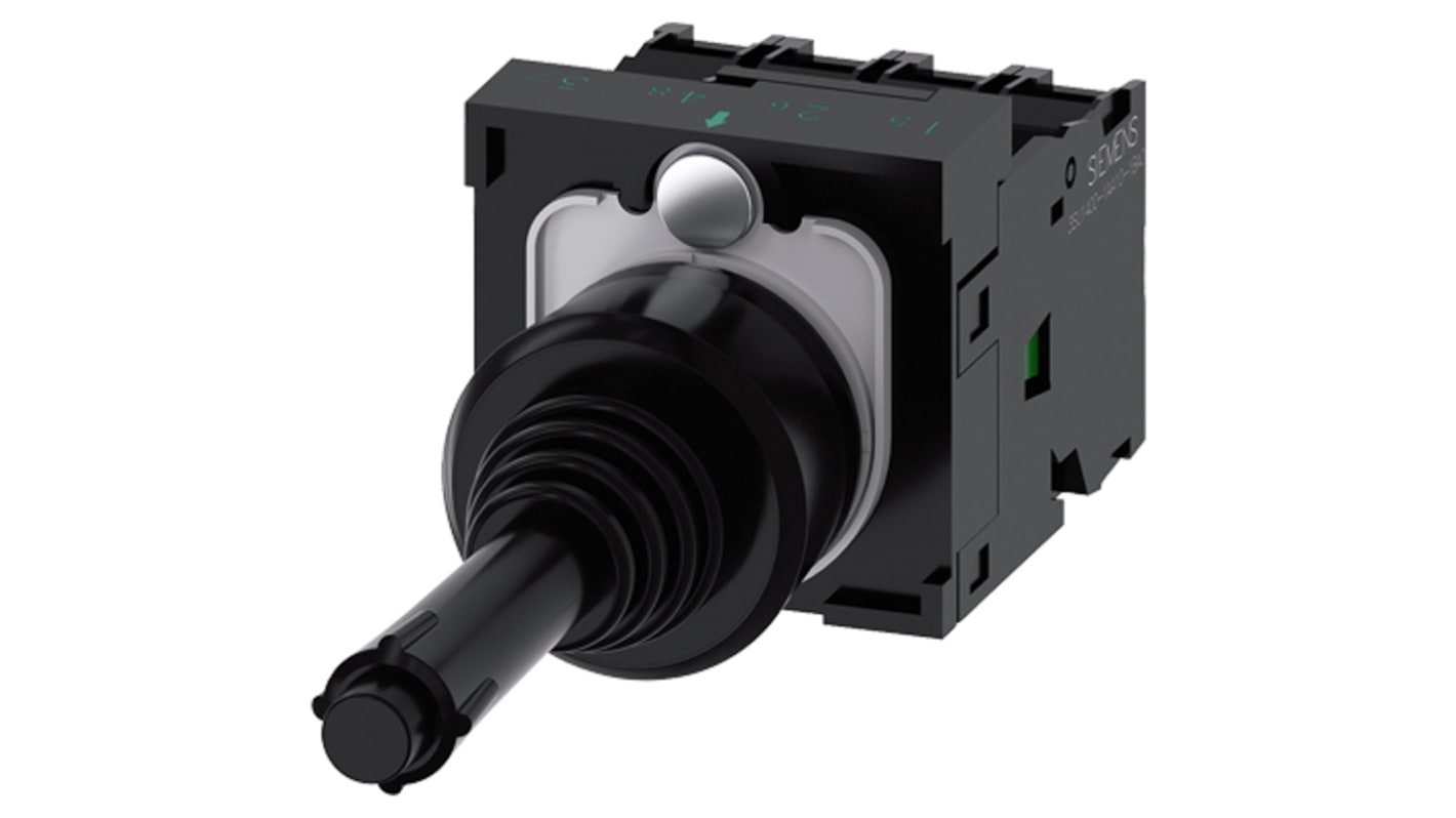 Siemens SIRIUS ACT Joystick, 1-poliger Schließer, 5 → 500V ac/dc / 10 A, IP20, IP65, IP67 Griff Typ Rund