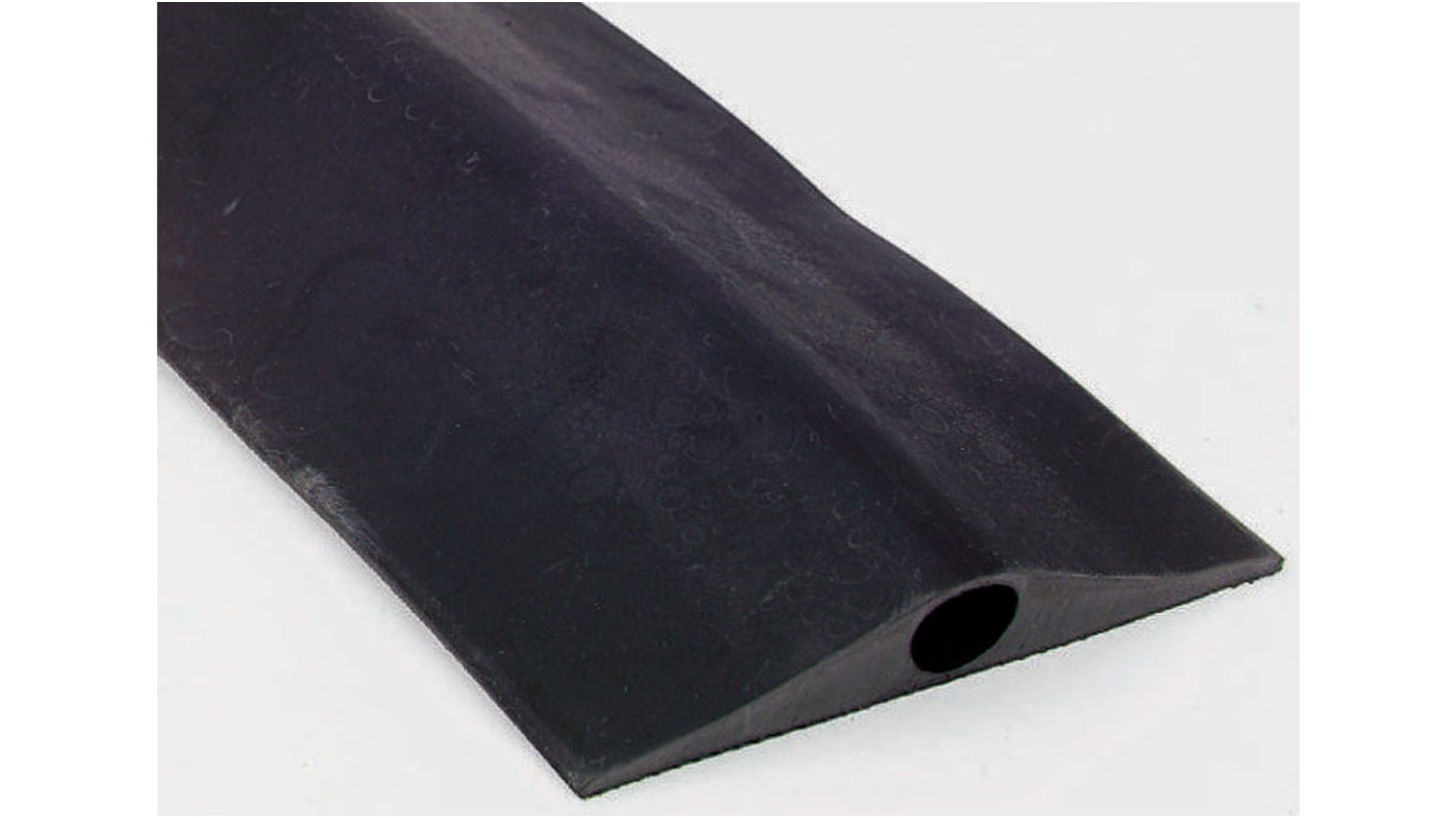 Vulcascot 4.5m Black Cable Cover in Rubber, 23mm Inside dia.