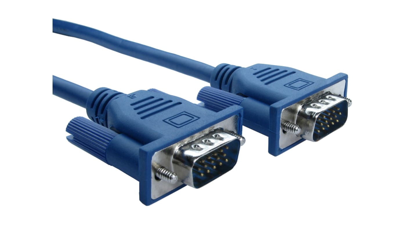 Cable VGA RS PRO, con. A: VGA macho, con. B: SVGA macho, long. 5m