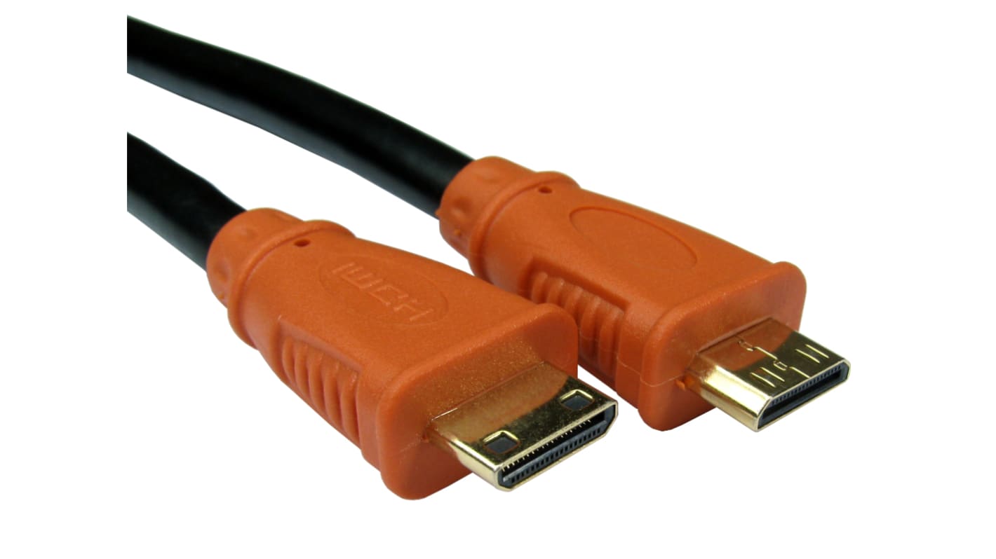 RS PRO 4K Male Mini HDMI to Male Mini HDMI  Cable, 1m