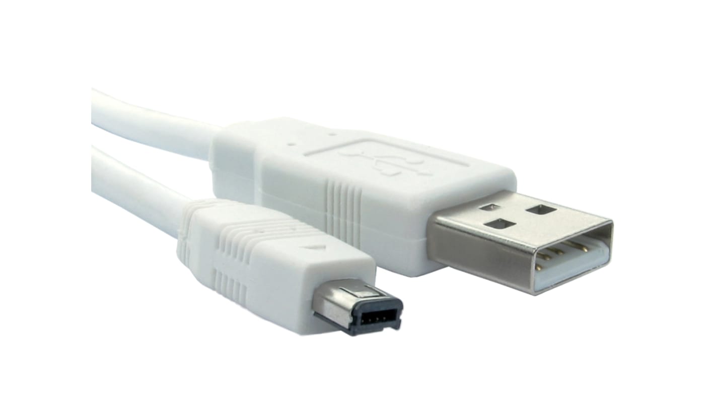 Cable USB 2.0 RS PRO con B. Mini USB B Macho, long. 800mm