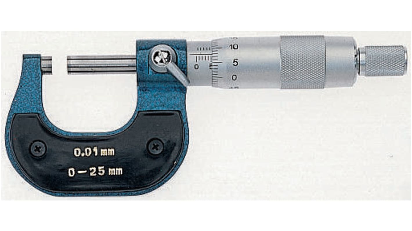 RS PRO External Micrometer, Range 1 →2 in, With UKAS Calibration