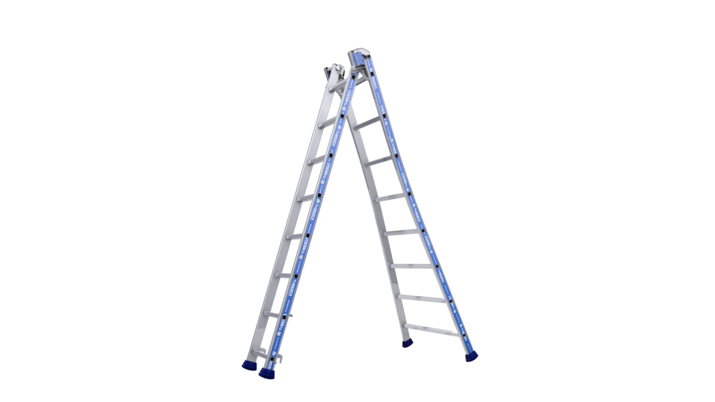 TUBESCA Aluminium Combination Ladder 16 steps 4.04m open length