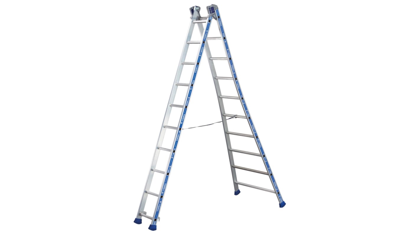 TUBESCA Aluminium Combination Ladder 20 steps 4.88m open length