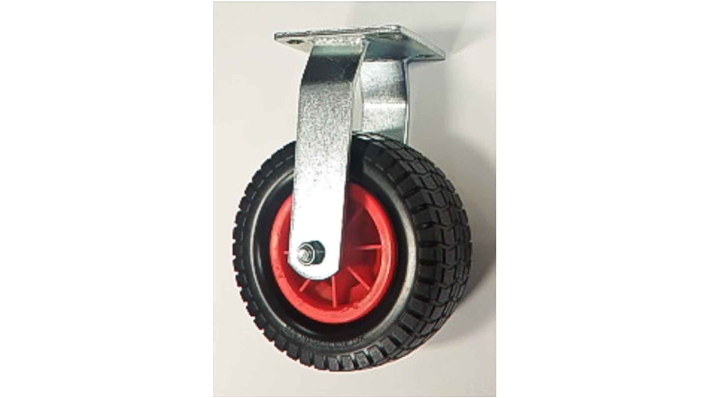 RS PRO Fixed Castor Wheel, 300kg Capacity, 200mm Wheel