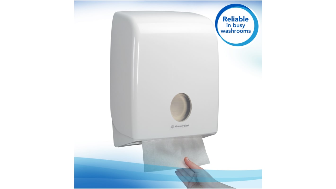 Kimberly Clark Papírtörölköző, Összehajtott, Fehér, 203mm, 1 rétegú, 250 x 16 lapos