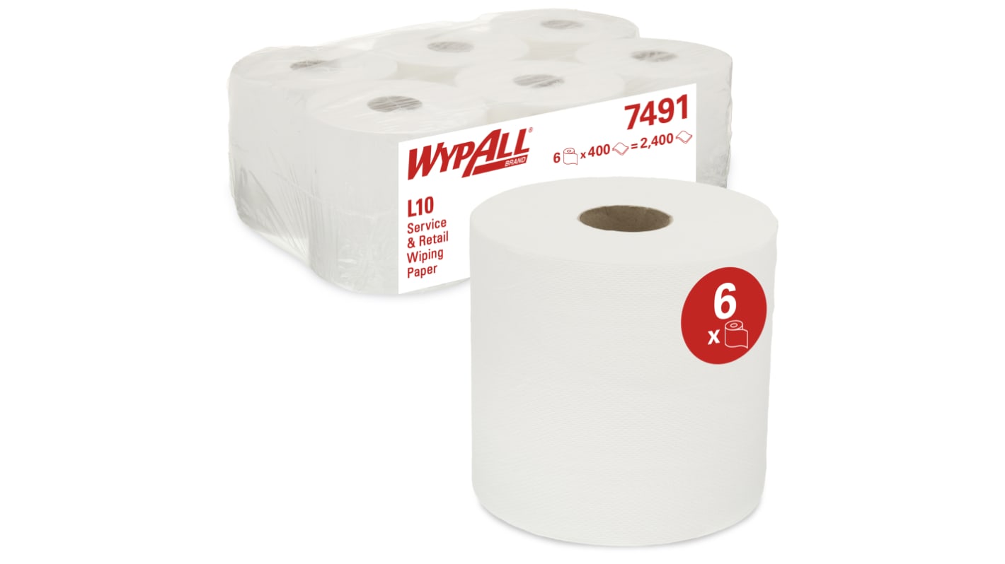 Toalla de Papel Kimberly Clark WypAll Blanco