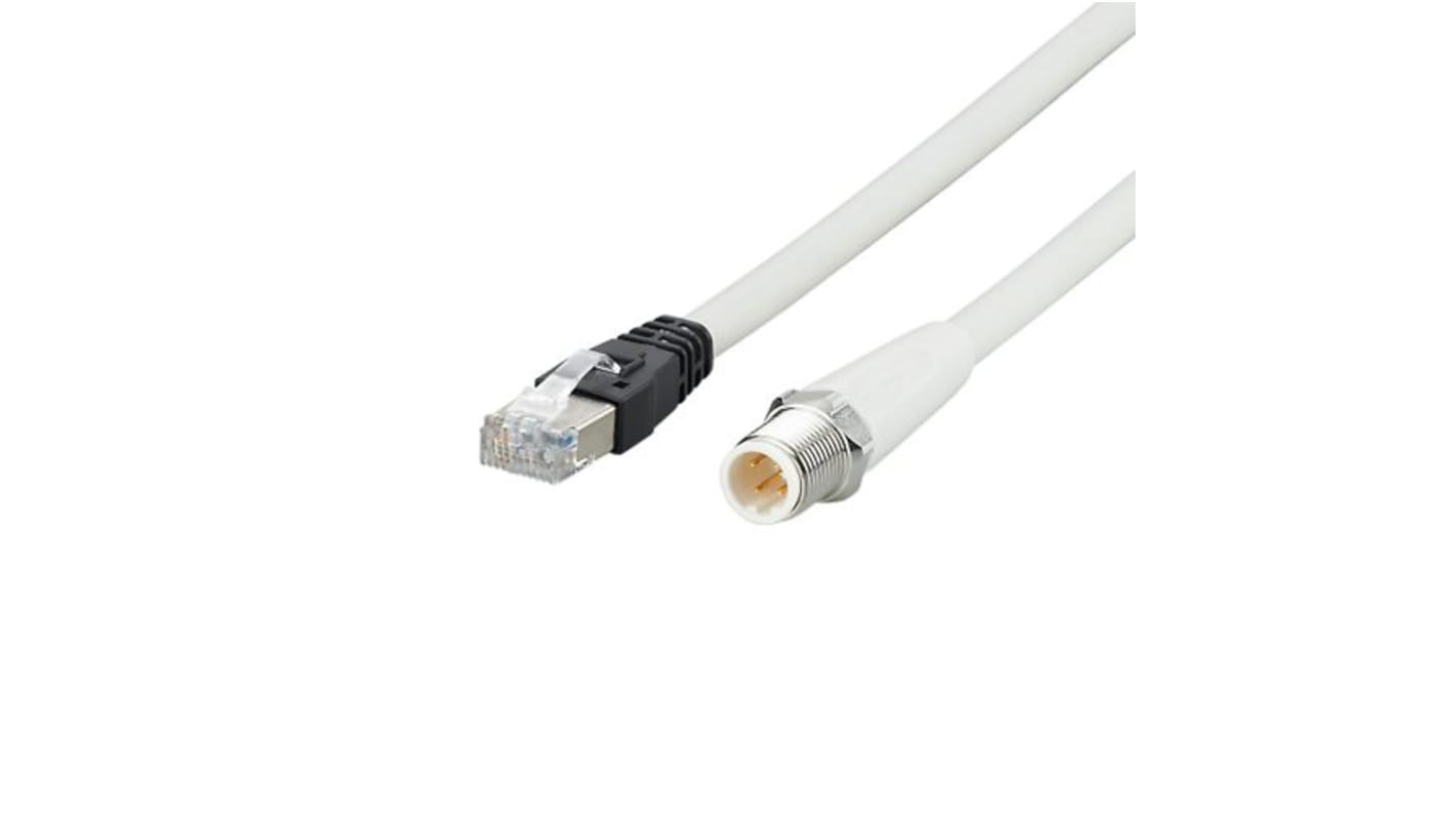 Cable Ethernet Cat5 ifm electronic de color Gris, long. 20m, funda de MPPE, Libre de halógeno