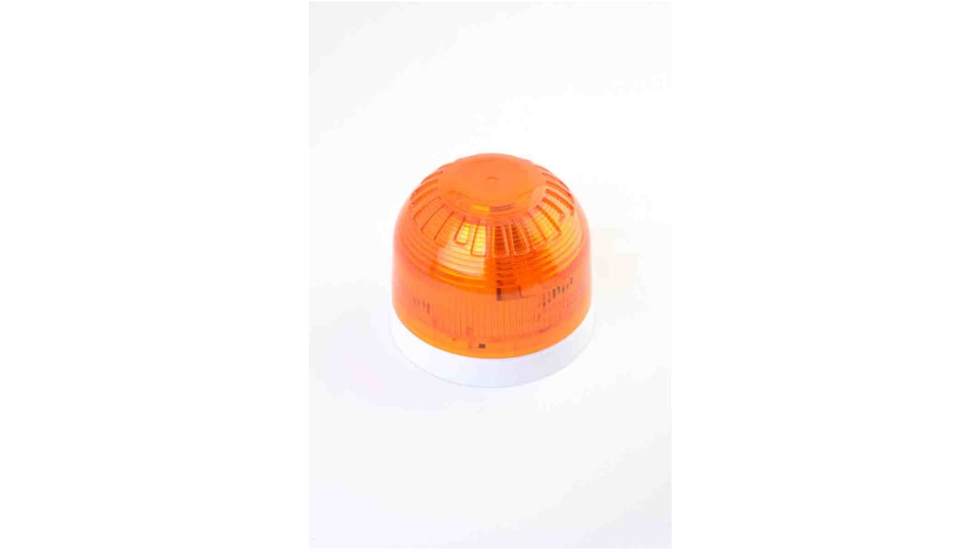 Klaxon Amber Beacon, 17 → 60 V dc, Base Mount, LED Bulb, IP21