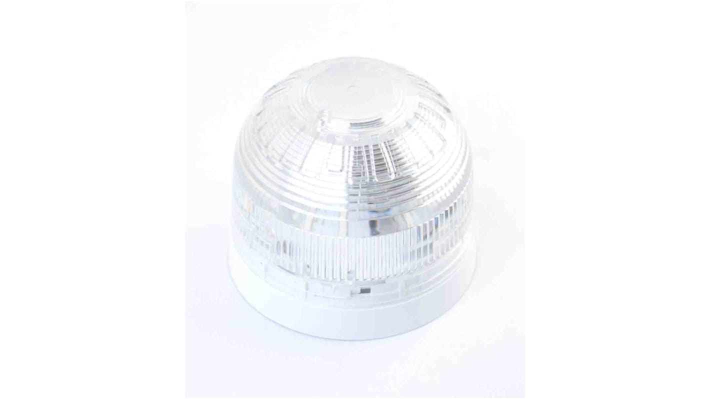 Klaxon LED Alarm-Leuchtmelder Klar / 106dB, 17 → 60 V dc