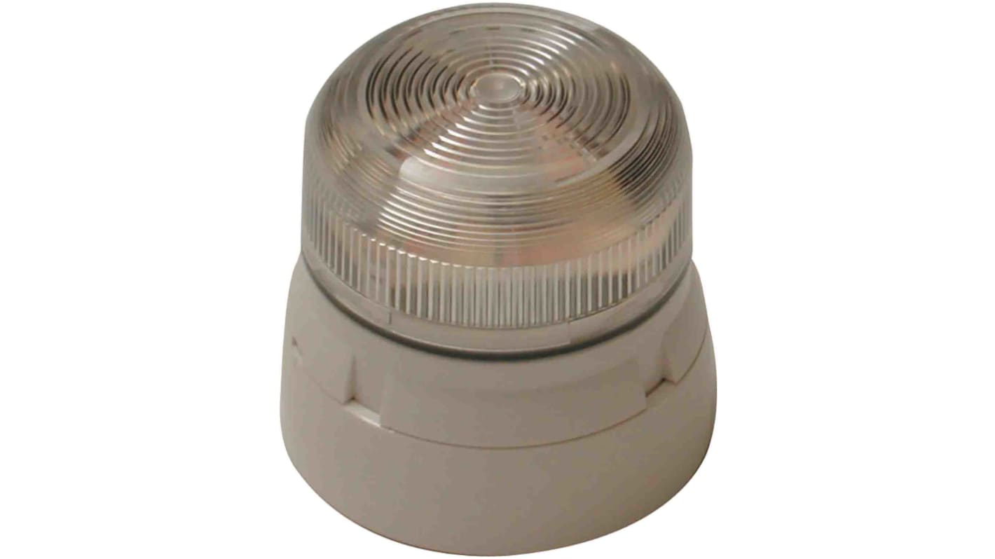 Klaxon Clear Beacon, 12 V dc, 24 V dc, Base Mount, Xenon Bulb, IP65