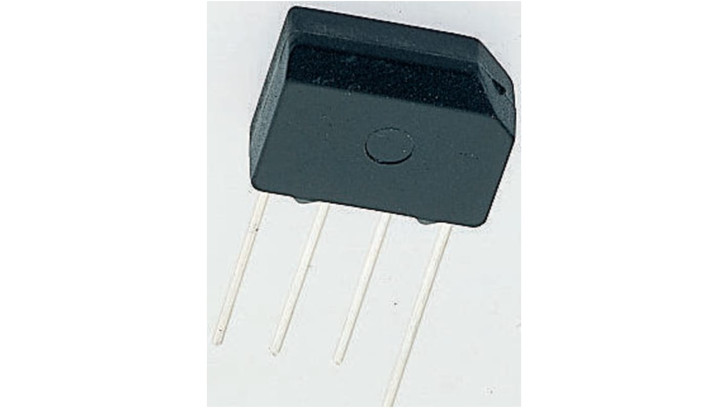 Taiwan Semiconductor 整流用 ブリッジダイオード 単相 2A, 1000V, 15.24 x 3.9 x 11.68mm, KBP207G C2