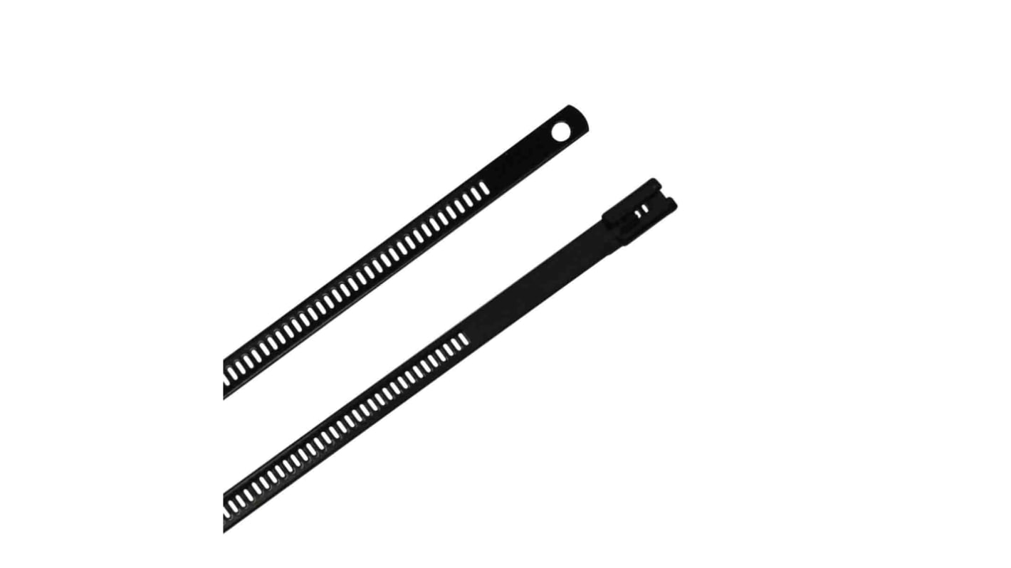 RS PRO Cable Tie, Ladder Single Lock, 610mm x 7 mm 316 Stainless Steel, Pk-100