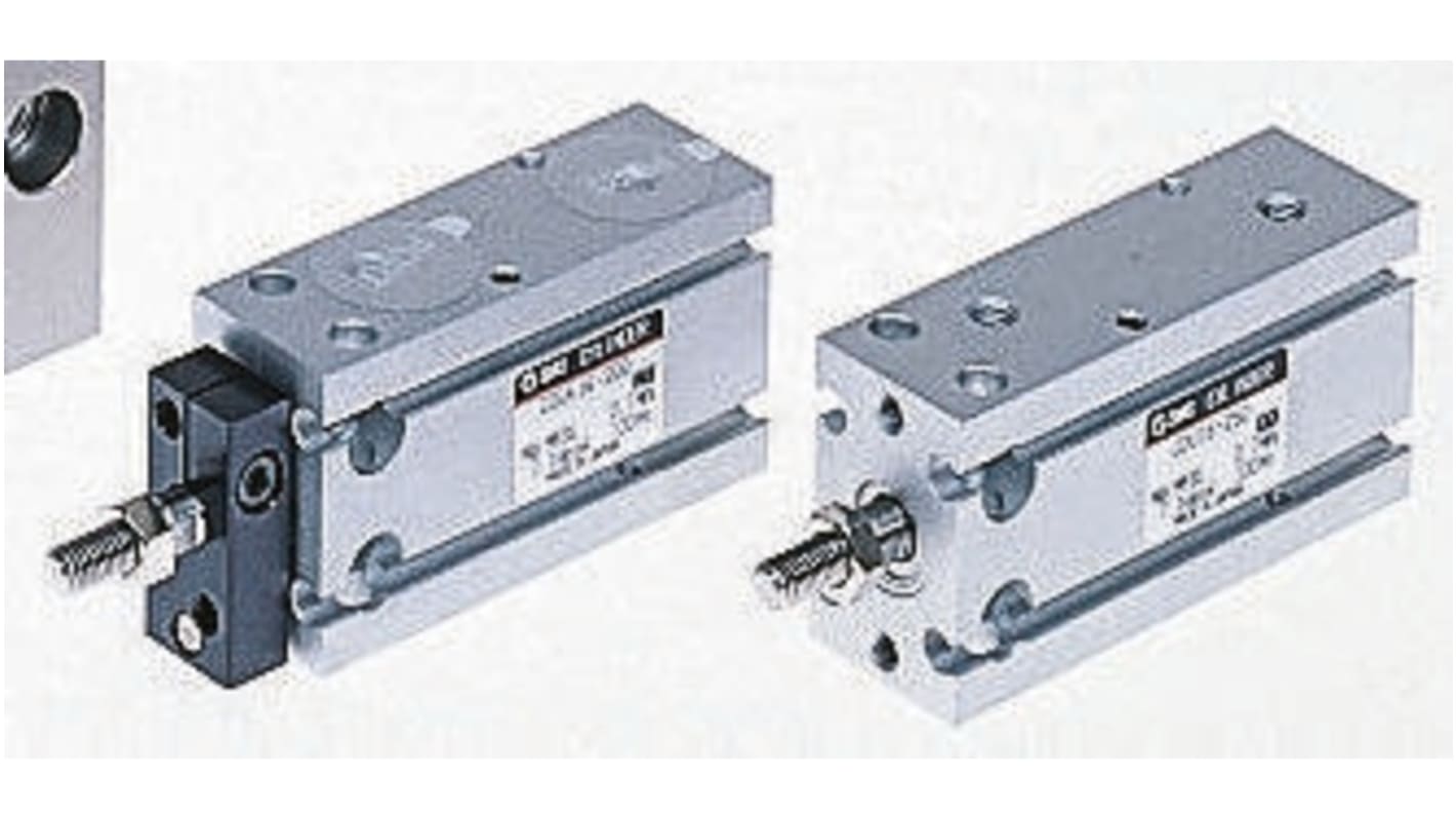 SMC Pneumatic Piston Rod Cylinder - 16mm Bore, 20mm Stroke, CUK Series, Double Acting