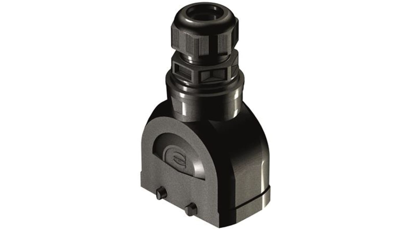 Carcasa para conector industrial con entrada superior HARTING serie Han-Eco B tamaño 10B, con rosca M20