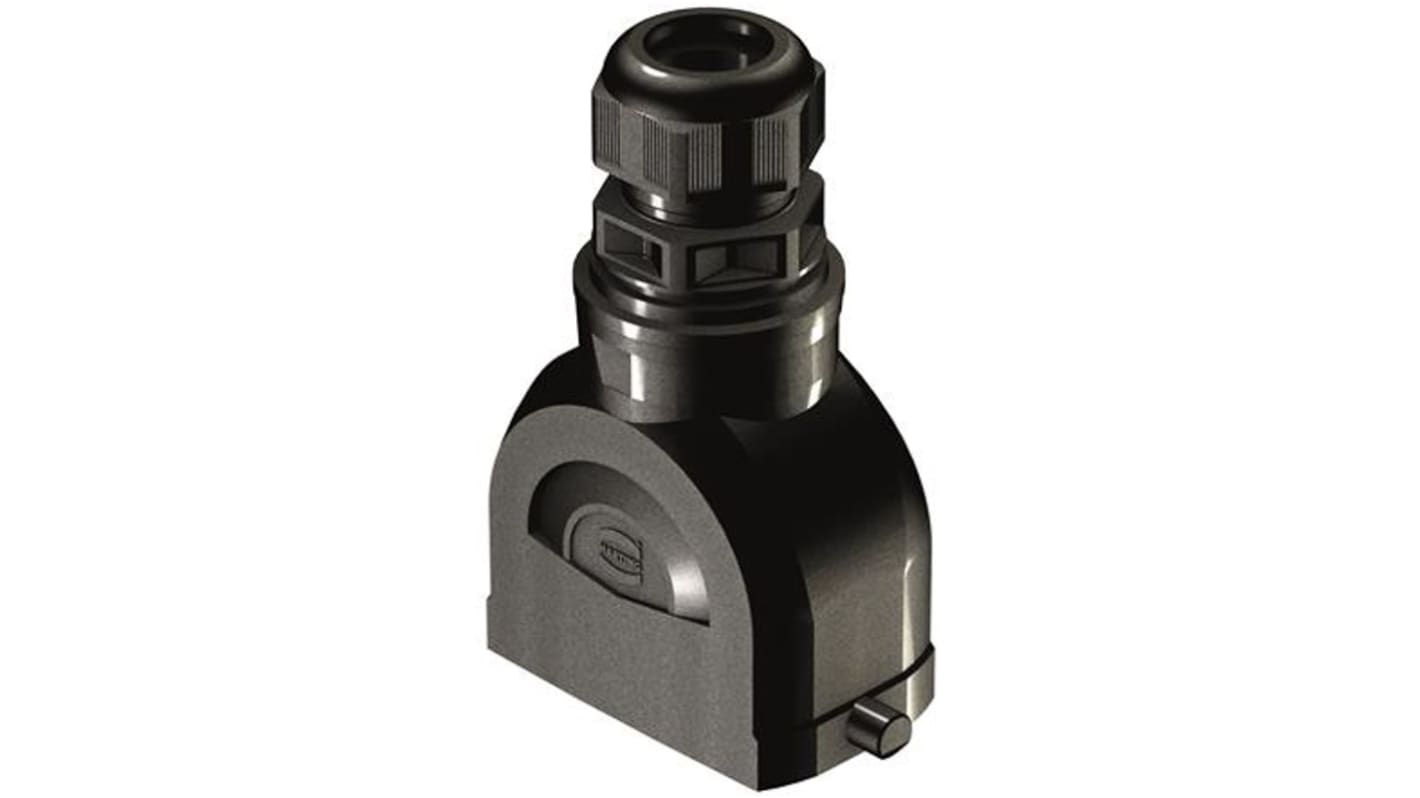 Carcasa para conector industrial con entrada superior HARTING serie Han-Eco B tamaño 10B, con rosca M20