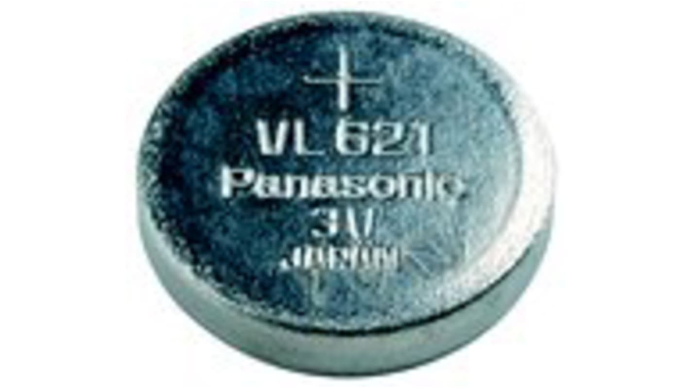 Panasonic 3V Lithium Vanadium Pentoxide Button Rechargeable Battery, 1.5mAh