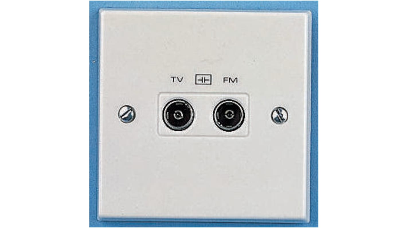 Conector hembra de TV/FM MEM 2 vías