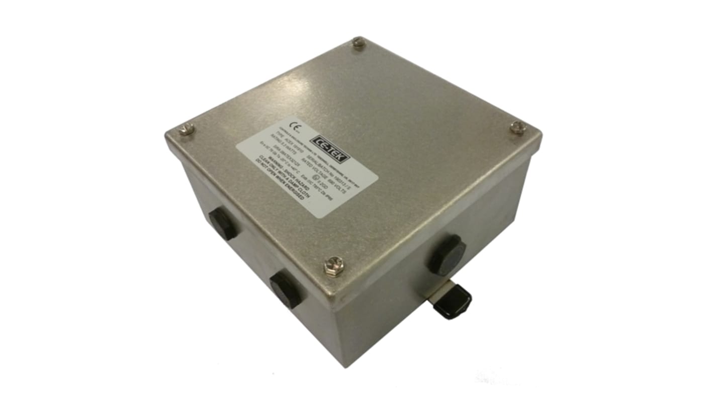 CE-TEK ACEX Series Junction Box, IP66, 14 Terminals, ATEX, 190 x 100 x 190mm