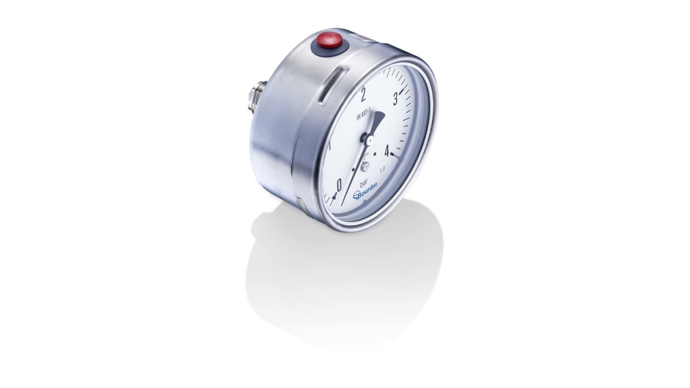 Bourdon Analogue Pressure Gauge 2.5bar Back Entry, MEX5-F30.B18, 0bar min.