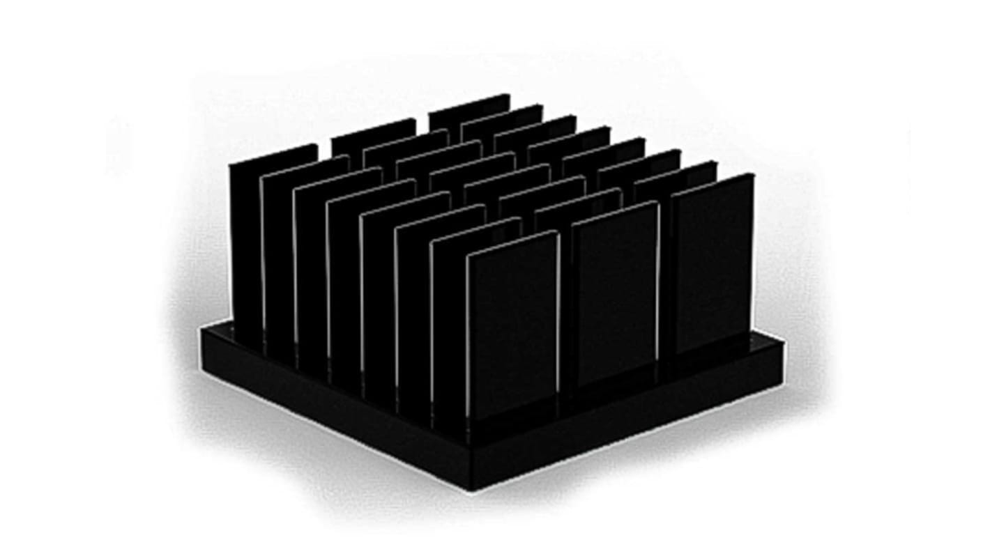 Disipador SPREADFAST de Aluminio Negro, dim. 19 x 19 x 10mm, para usar con Universal Square Alu