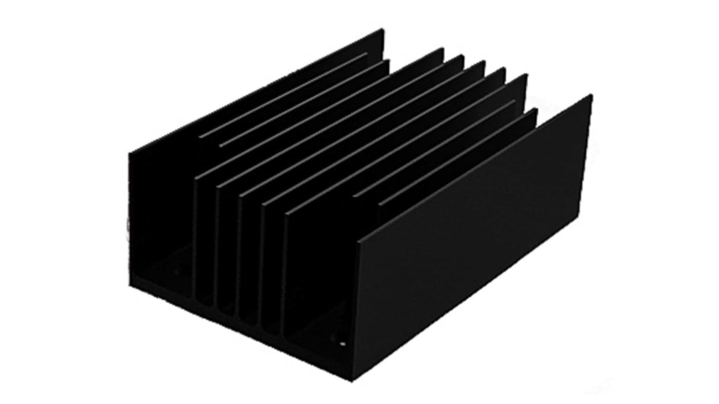 Heatsink, 1/4 Brick DC/DC Converter, 58 x 37 x 20mm