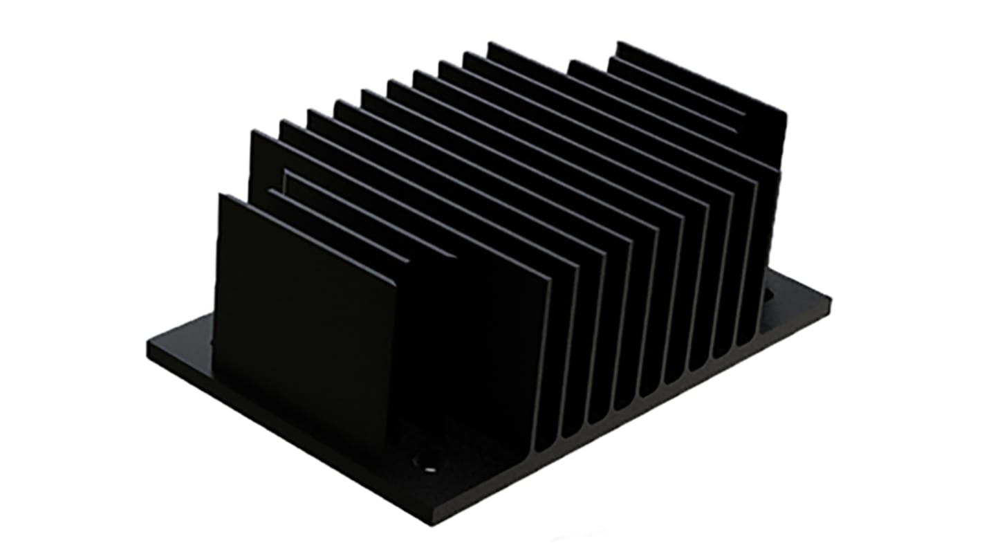 Heatsink, 1/4 Brick DC/DC Converter, 58 x 37 x 20mm