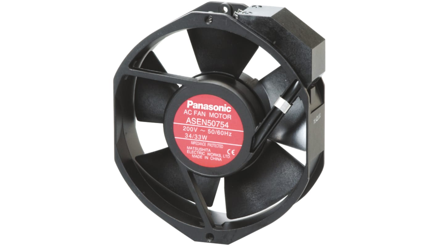 Ventilateur axial ASEN Panasonic 230 V c.a., 6m³/min., 172 x 150 x 38mm, 35W