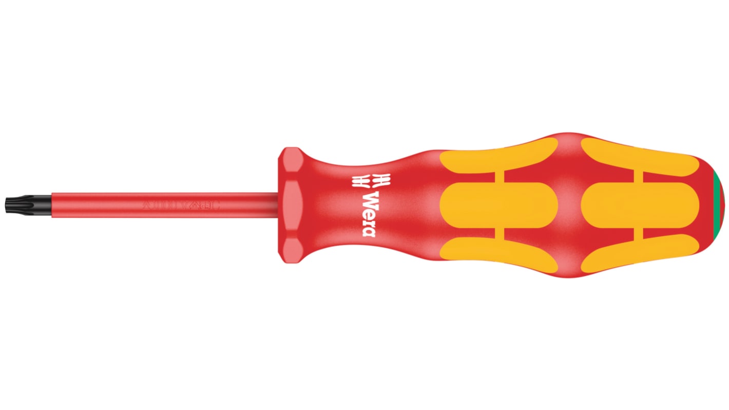 Wera Torx Insulated Screwdriver, T20 Tip, 80 mm Blade, VDE/1000V, 178 mm Overall