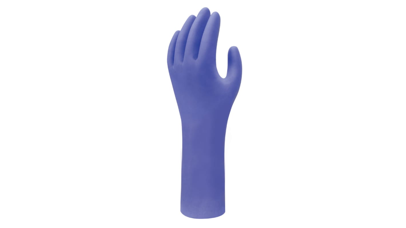 Showa 7555 Purple Powder-Free Nitrile Disposable Gloves, 50 per Pack