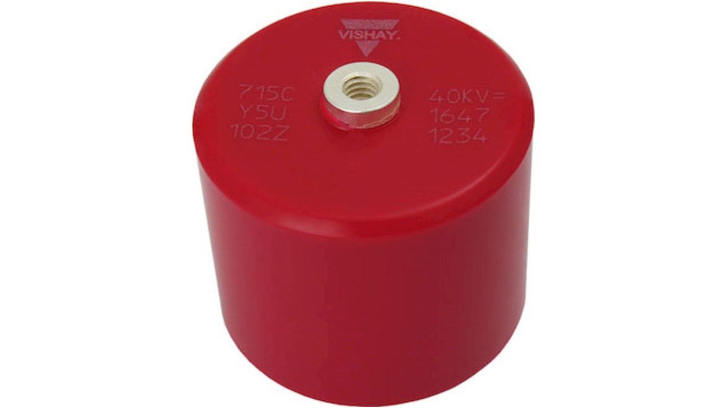 Vishay 715C10DK SLCC Keramikkondensator, 20nF, 3.5 kVrms, 10kV dc, Y5U, Schraubmontage, -20 → +80%, 54.1 (Dia.).