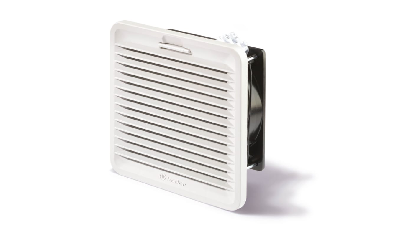 Finder 7F Series Filter Fan, 120 V ac, AC Operation, 100m³/h Filtered, IP54, 209 x 209mm