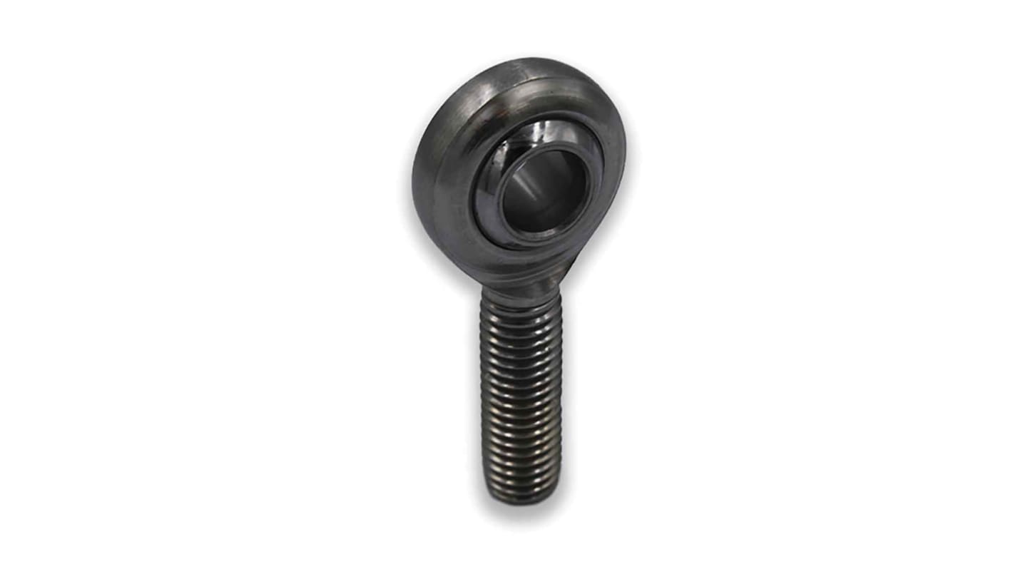 LDK M8 Male 304 Stainless Steel Rod End, 8mm Bore, 53mm Long, Metric Thread Standard, Male Connection Gender