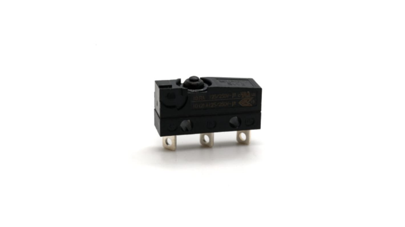 Zippy Snap Micro Switch, Solder Terminal, 10 A, SP-CO, IP67