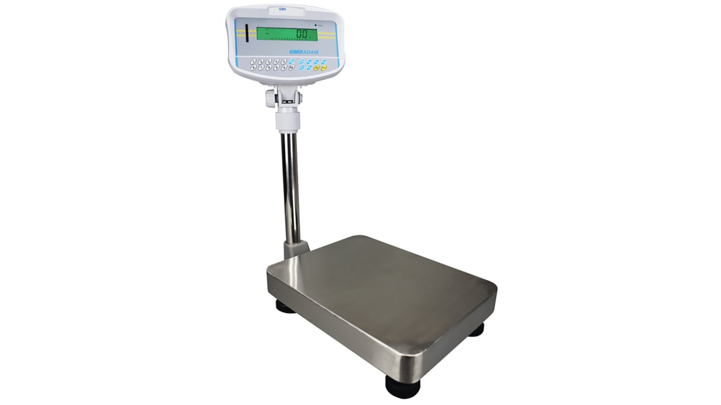 Adam Equipment Co Ltd GBK 16 Bench Weighing Scale, 16kg Weight Capacity, With RS Calibration