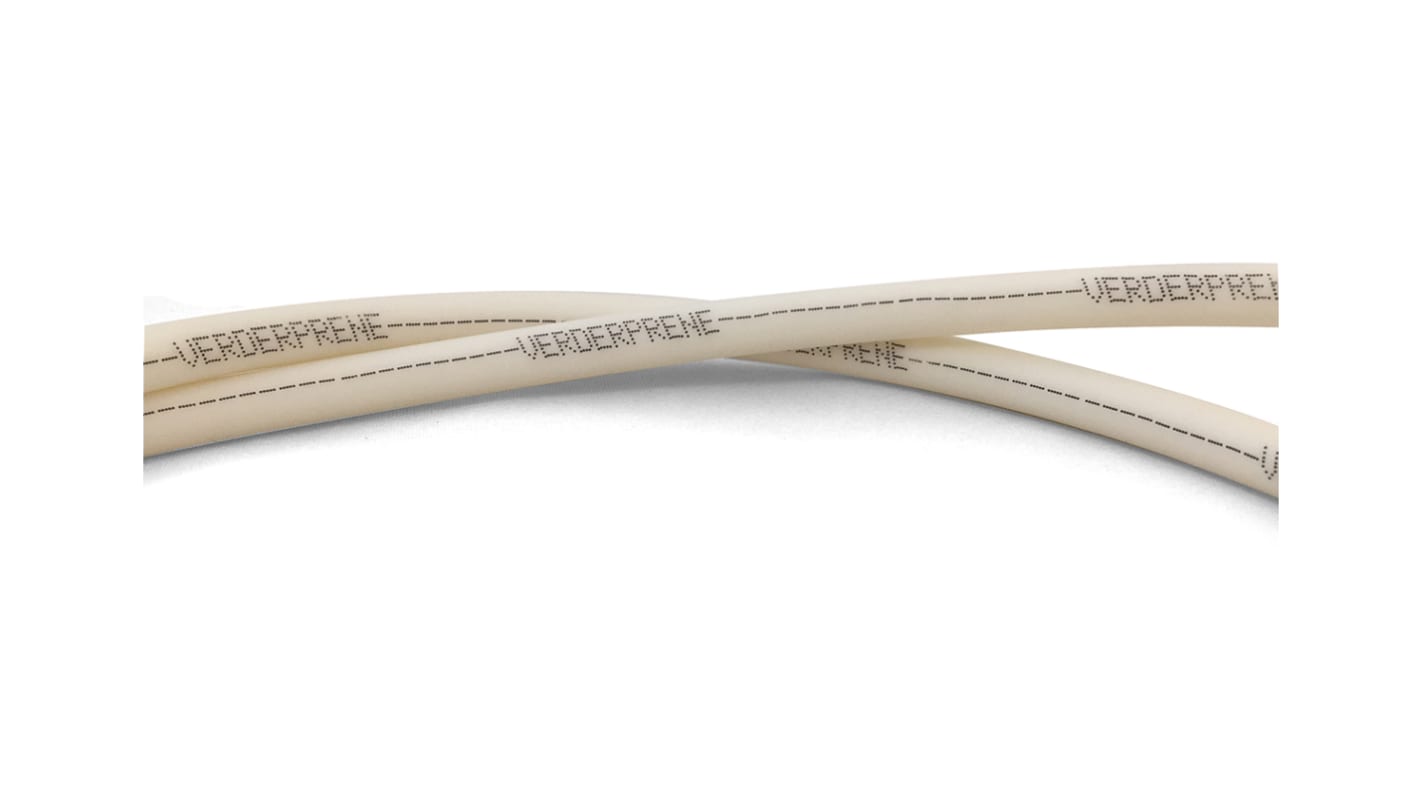 Tubo flexible Verderflex de TPE Beige, long. 1m, Ø int. 3.2mm, para Sustancias químicas