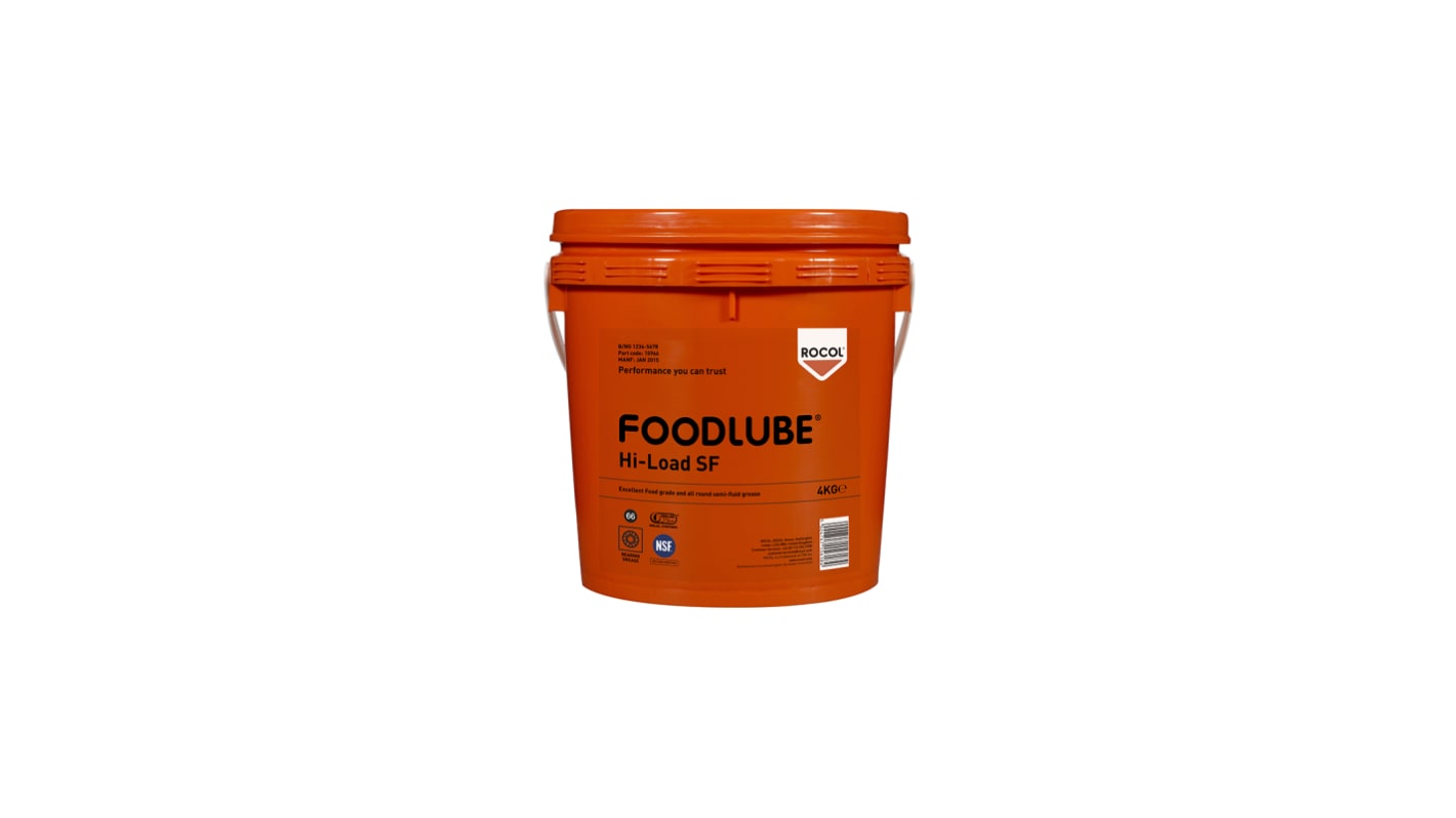 15966 Rocol Lubricant Grease 4 kg Foodlube® HiLoad SF,Food Safe RS
