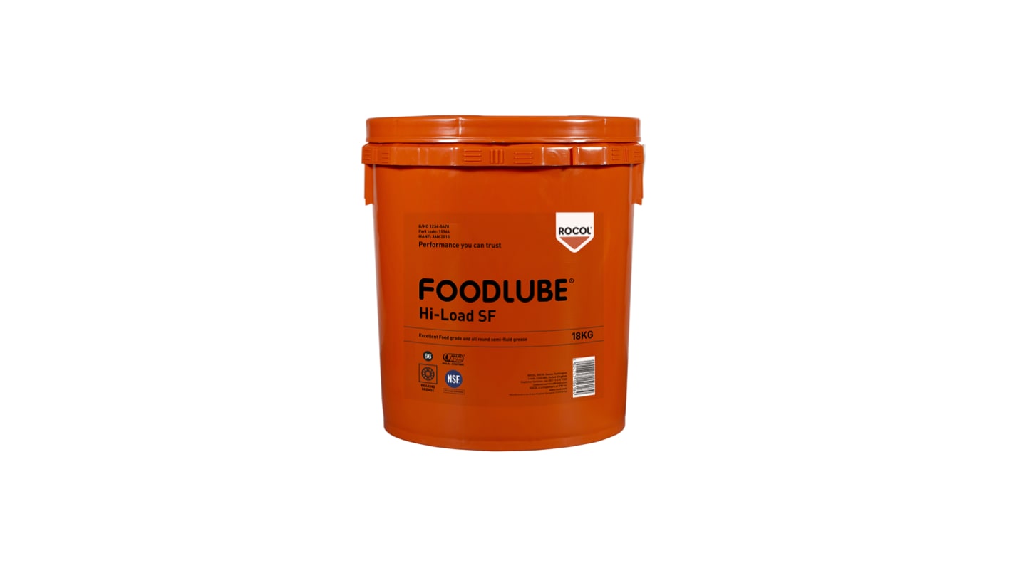 Rocol Lubricant Grease 18 kg Foodlube® Hi-Load SF,Food Safe