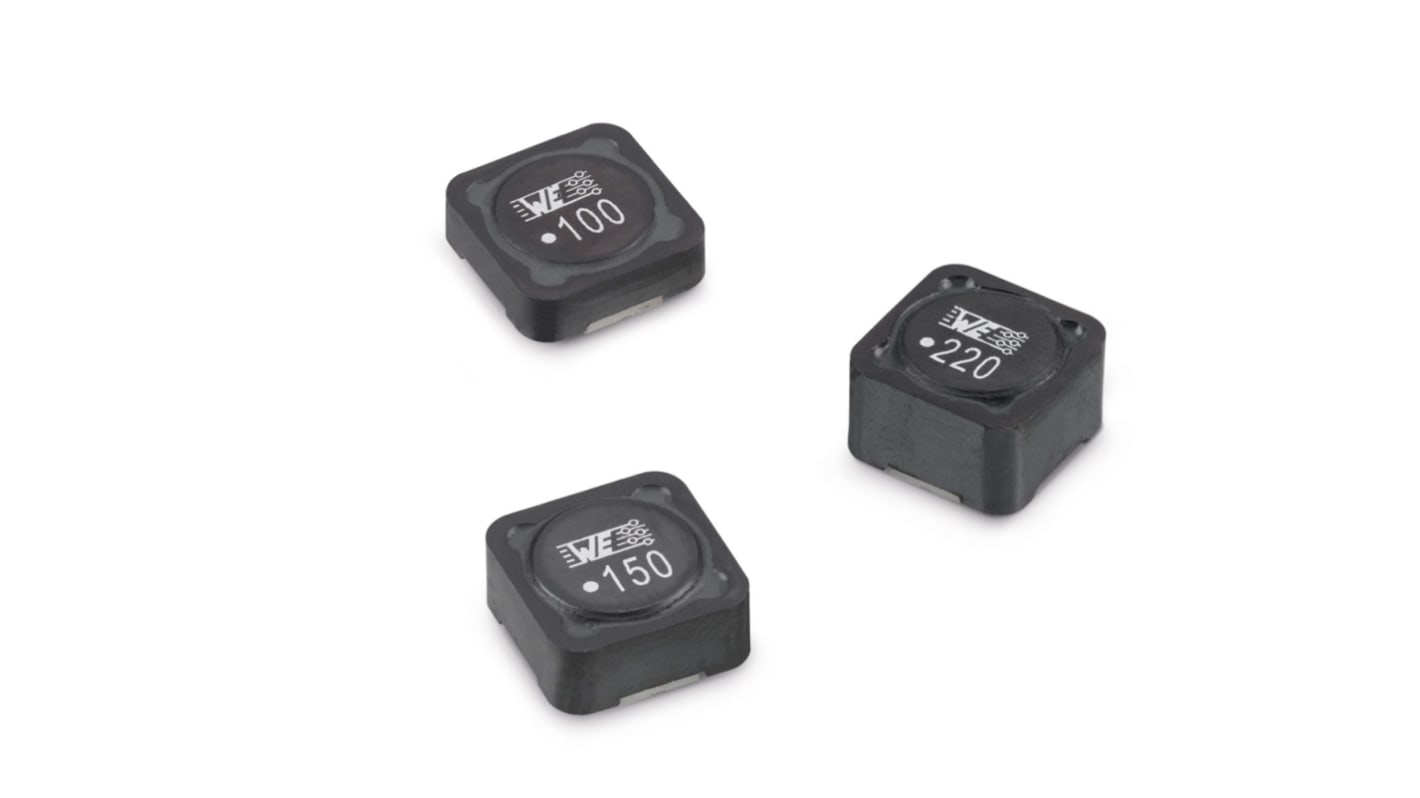 Wurth, WE-PD, 7345 Shielded Wire-wound SMD Inductor with a MnZn Core, 22 μH ±20% Shielded 1.85A Idc