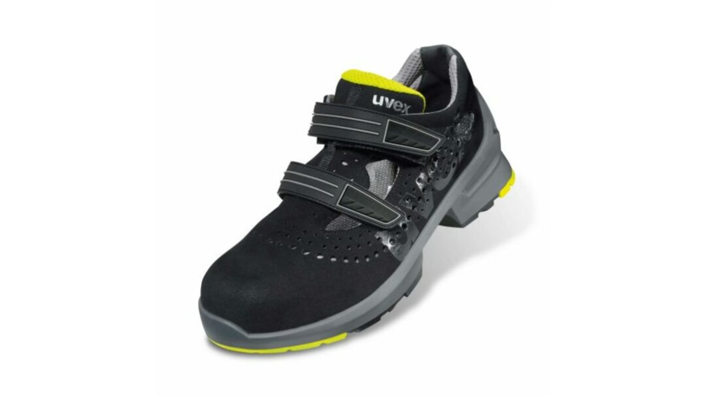 Uvex Uvex 1 Man, Women Black Toe Capped Safety Trainers, EU 43