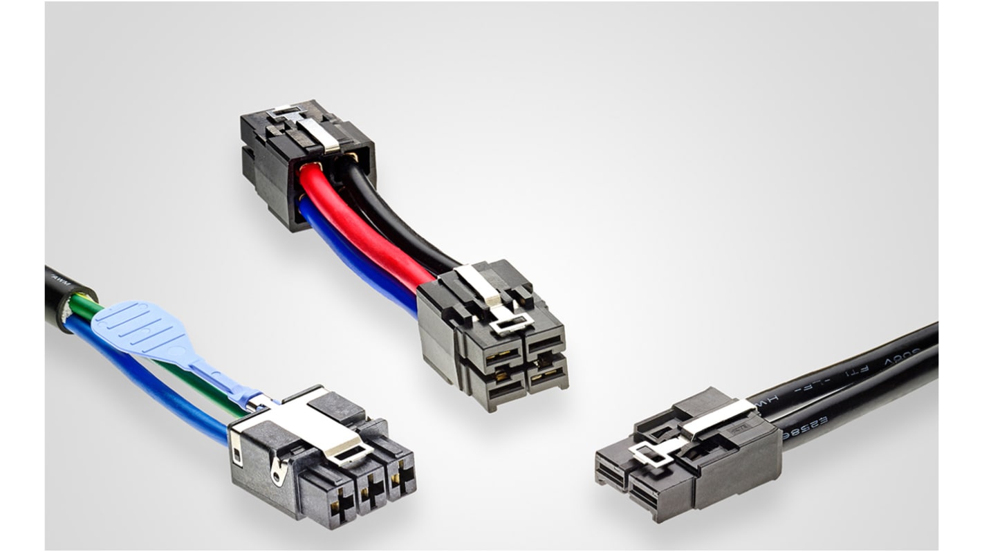 TE Connectivity 2 Way Female ELCON Mini to 2 Way Female ELCON Mini Wire to Board Cable, 250mm