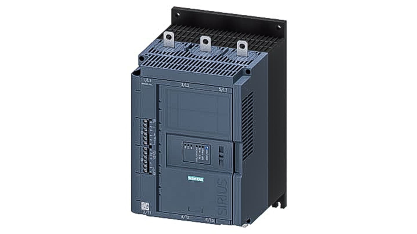 Avviatore soft-start Siemens, 3 fasi, 110 kW, 480 V c.a., IP00