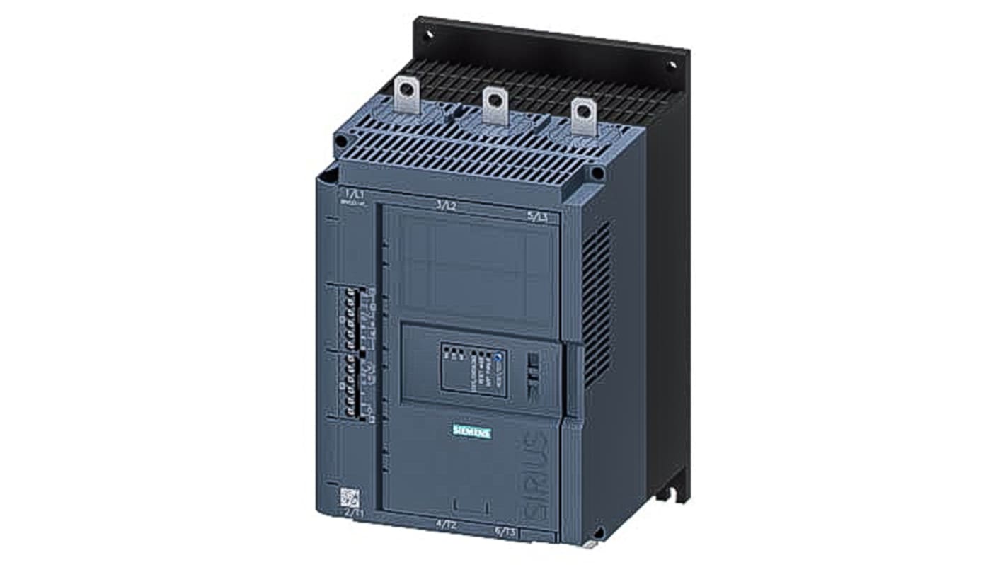 Siemens Soft Starter, Soft Start, 110 kW, 480 V ac, 3 Phase, IP00